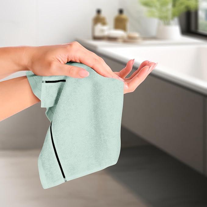 MyOwn Ultra Soft Cotton 6 -Piece Hand Towel Set 16x24 Inch, Spa & General - Image 4