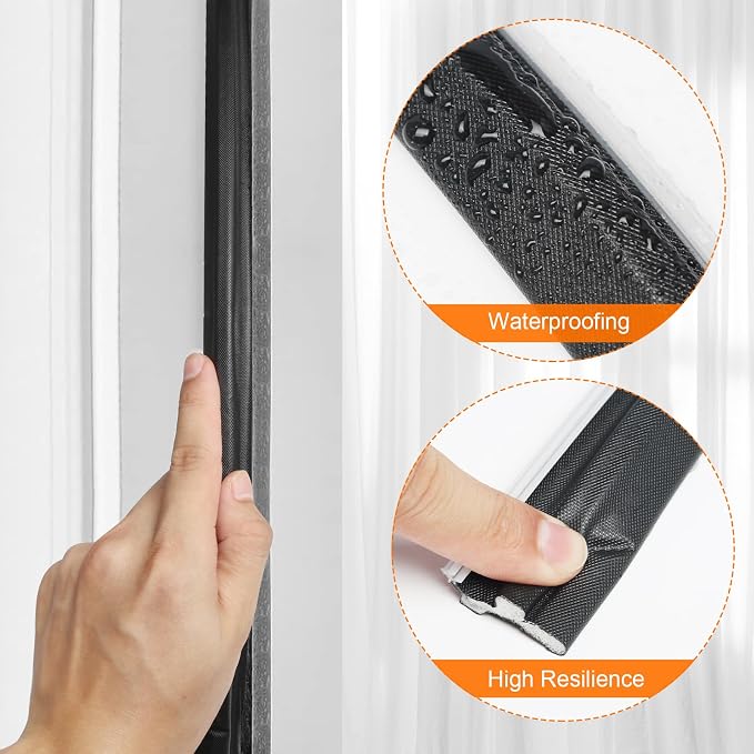 Storystore Door Weather Stripping 20 FT, Foam Kerf Weather Stripping Door Seal - Image 5