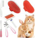 Cat Grooming Kit Set with Pet Shedding Slicker Brush Nail Clipper Trimmer Pet by Crafterlife