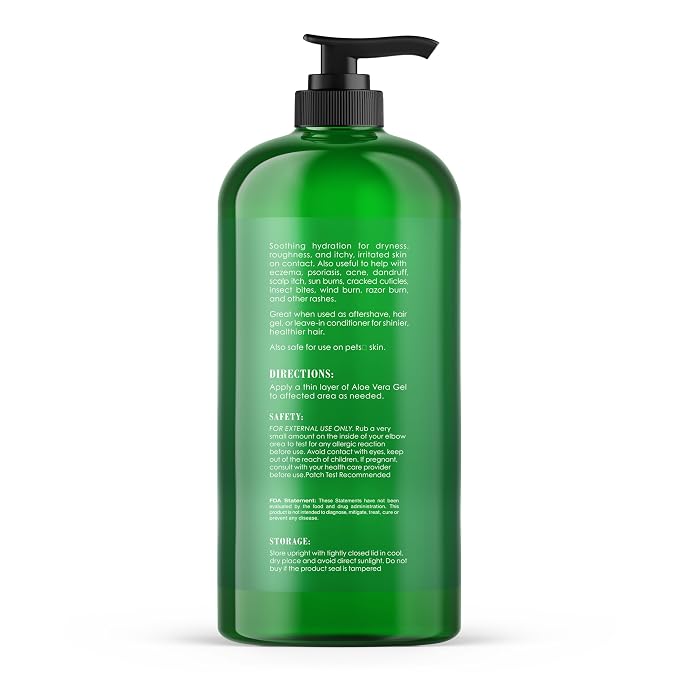 Botanic Hearth Aloe Vera Moisturizing Liquid Gel – 100% Pure Aloe, Enriched - Image 3