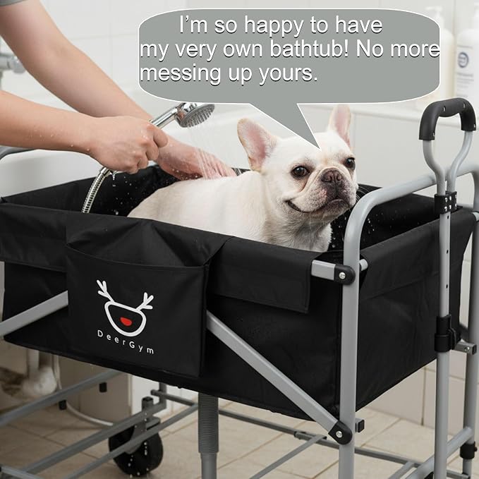 2-in-1 Dog Bathtub and Dog Stroller, Portable Dog Bath and Pet Stroller - Image 6