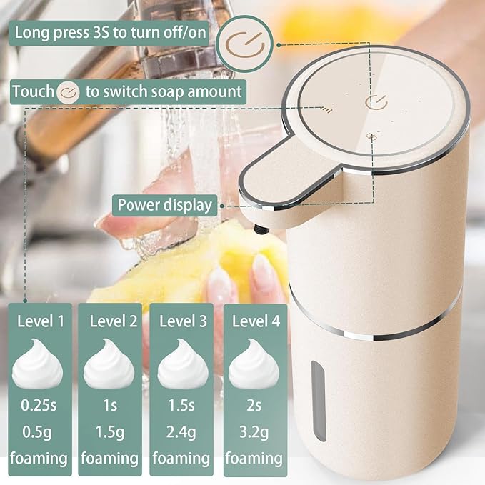 Automatic Soap Dispenser – Touchless Foaming Soap Dispenser 400ml USB - Image 6