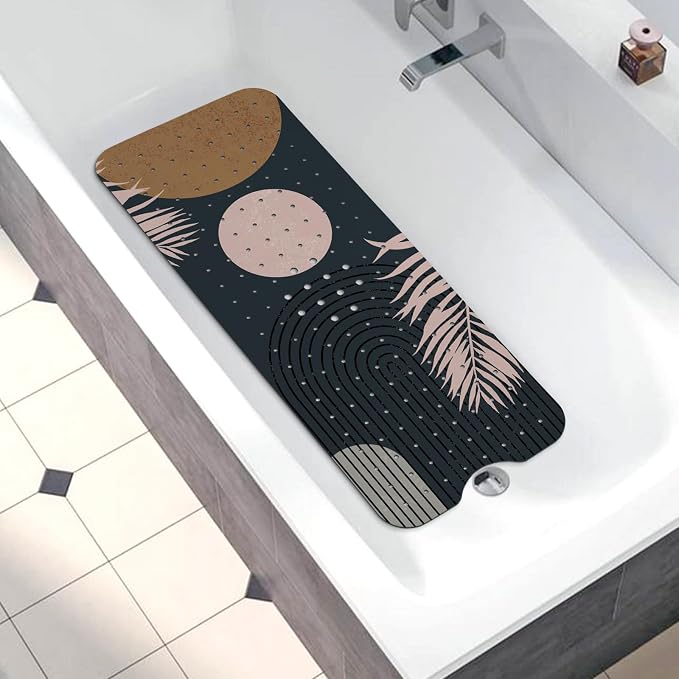 Bathtub Mat Non Slip, Bohemia Extra Long Bath tub Mat Shower Floor Mat - Image 5
