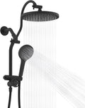 Hibbent Self-cleaning Shower Head Combo, High Pressure 10'' Rain Showerhead by Hibbent