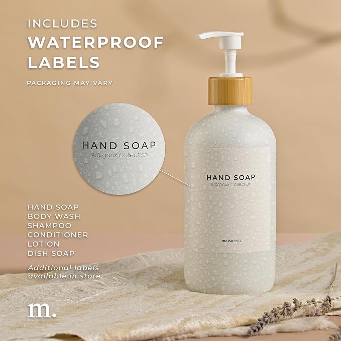 MaisoNovo Glass Hand Soap Dispenser | Dish Soap Dispenser - Image 6