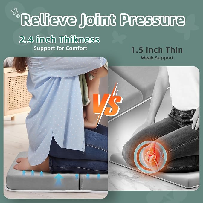 IFNOW Baby Bath Kneeler and Elbow Rest Pad Set- 26'' Extra Long and 2.4'' Thick- - Image 6