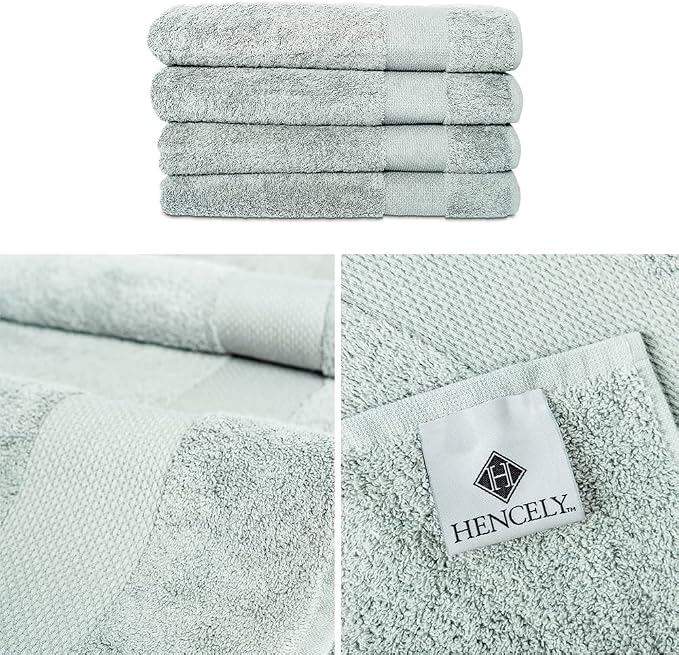 Hencely Premium Bath Towel Set of 4-28x58 Inches - Image 3