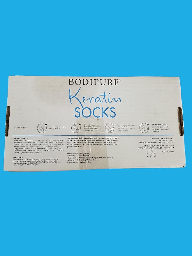 Bodipure All-In-1 Moisturizing Foot Mask | Keratin & Vitamin E Foot Mask - Image 7