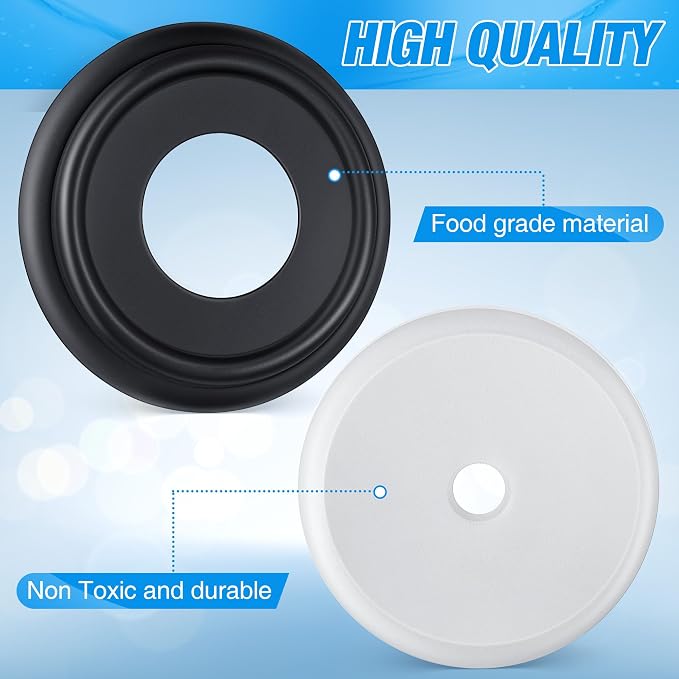 Dreyoo Metal Tub Spout Cover Ring, Bathtub Spout Trim Plate Ring - Image 2