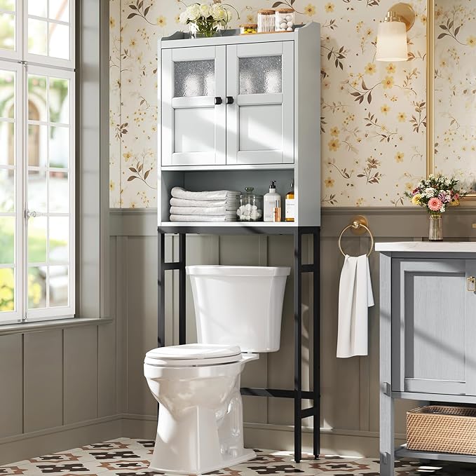 Over The Toilet Storage Cabinet, Bathroom Organizer Over Toilet by MXARLTR