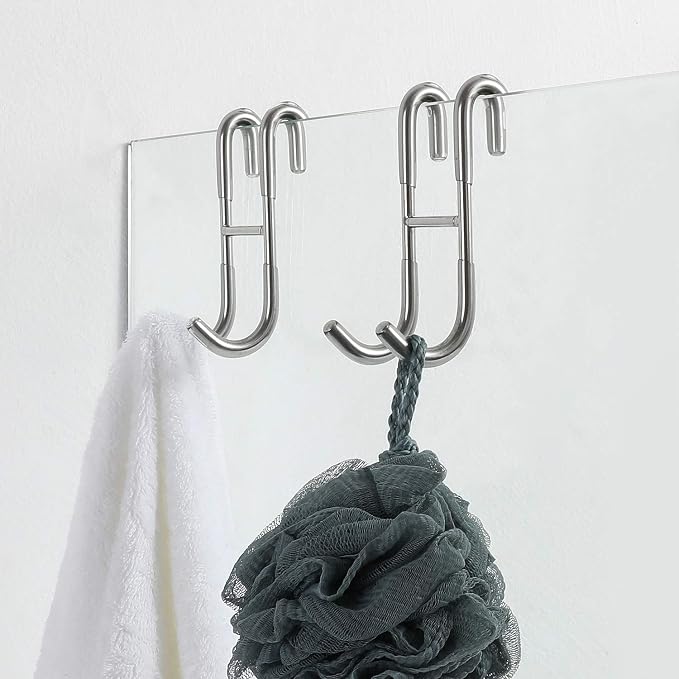 Simtive 14-Inch Shower Squeegee Set, Includes Shower Door Hook and Adhesive Hook - Image 7