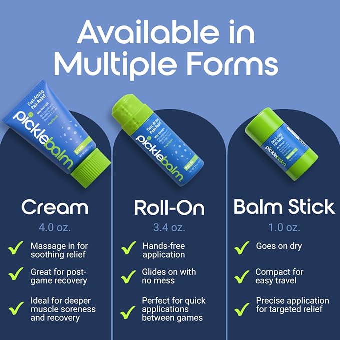 PickleBalm Pickleball Post-Game Muscle Pain Relief Cream - Image 4