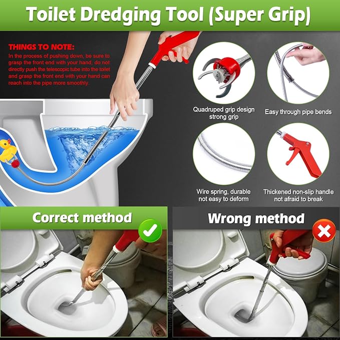 69 Inch Toilet Auger Snake - Image 4