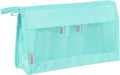 uxcell Mesh Makeup Bag, Large Capacity Travel Zipper Cosmetic Bags, Beach Mesh by uxcell