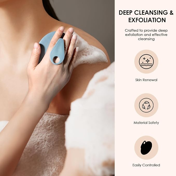 INNERNEED PP Shower Brush Body Exfoliating Scrubber, - Image 5