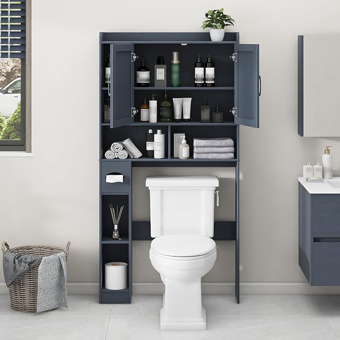 Vabches Over The Toilet Storage Cabinet, Farmhouse Storage Cabinet Over Toilet - Image 4