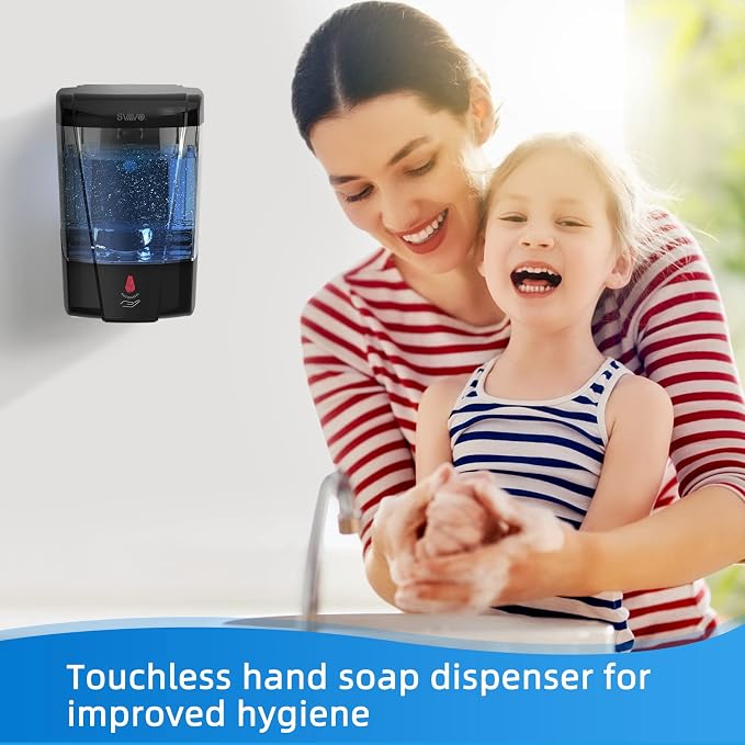 SVAVO Automatic Soap Dispenser Hand Soap Dispenser Wall Mount 600m/21 fl.oz - Image 8