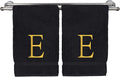 Monogrammed Hand Towel, Personalized Initial Gift, Extra Absorbent 100% Turkish by BareCotton