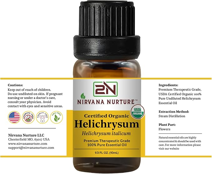 Helichrysum Essential Oil USDA Certified Organic, 100% Pure Natural Premium - Image 8