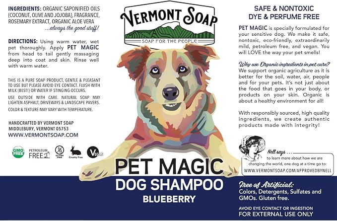 VERMONT SOAP Organics Pet Shampoo - Image 2