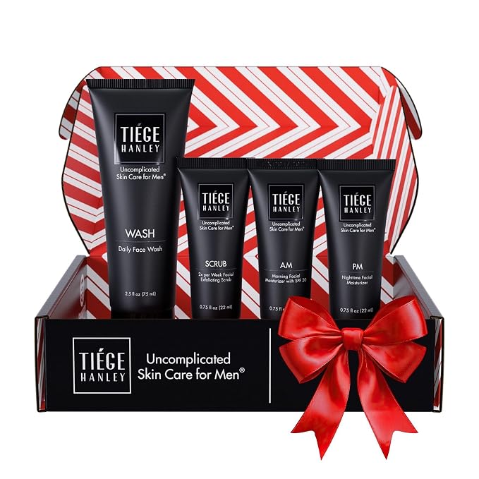 Tiege Hanley Skin Care Set for Men, Essential Routine, System Level 1, Daily by TiegeHanley