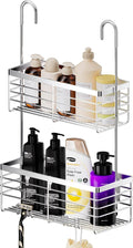 SHANSHUI Shower Hanging Caddy, Double Bathroom Showers Organizer Basket by SHANSHUI