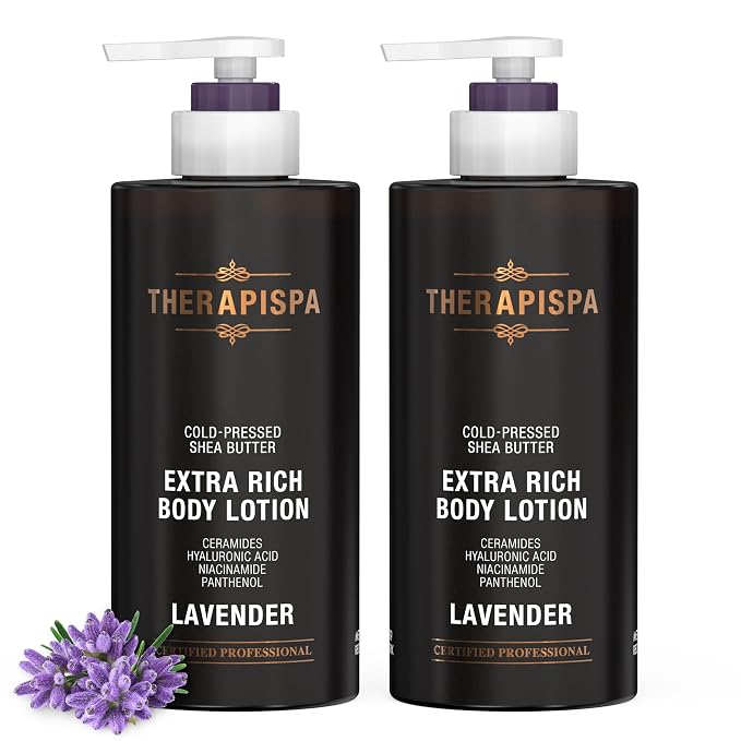 THERAPISPA Scented Body Lotion for Women – Calming Lavender Scented Moisturizer by THERAPISPA