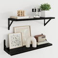 Dreamland Wall Shelves Long, 24W x 8D Wall Mounted Shelves Set of 2, Wide by Dreamland