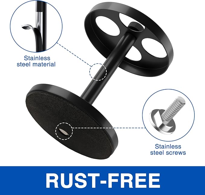 Black Stainless Toothbrush Holder Stand: Rustproof Bathroom Countertop Organizer - Image 3
