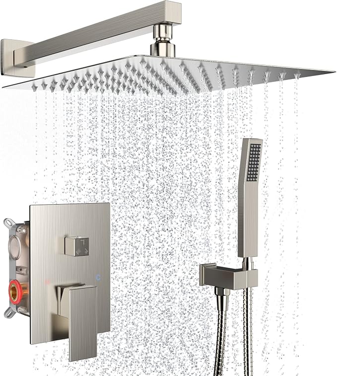 Shower System Wall Mounted 10 inch Shower Overhead by Dlvsoby