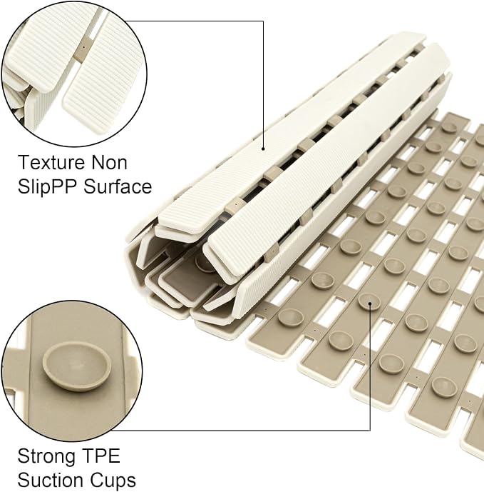 MBOSS Bath Tub Shower Mat Non Slip Bathtub Mats - Image 3
