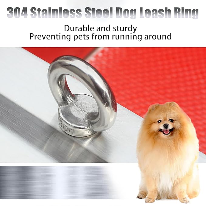 40" Dog Washing Station, Dog Grooming Bathtub Station, Professional Stainless - Image 6