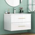 32" Wall Mounted Bathroom Vanity by KebuzHouse