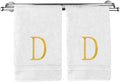 Monogrammed Hand Towel, Personalized Initial Gift, Extra Absorbent 100% Turkish by BareCotton