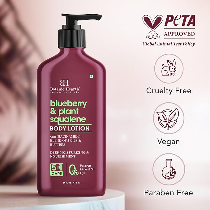 Botanic Hearth Blueberry & Plant Squalene Body Lotion | - Image 7