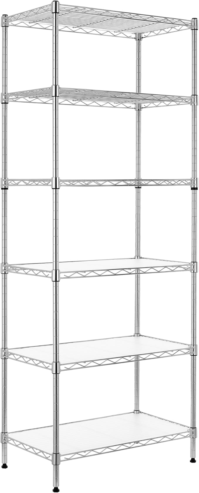 Finnhomy 6-Tier Wire Shelving Unit Adjustable Steel Wire Rack Shelving 6 by Finnhomy