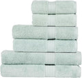 Christy Renaissance 6 Piece Blue Towel Set | 100% Egyptian Cotton | Luxury by Christy