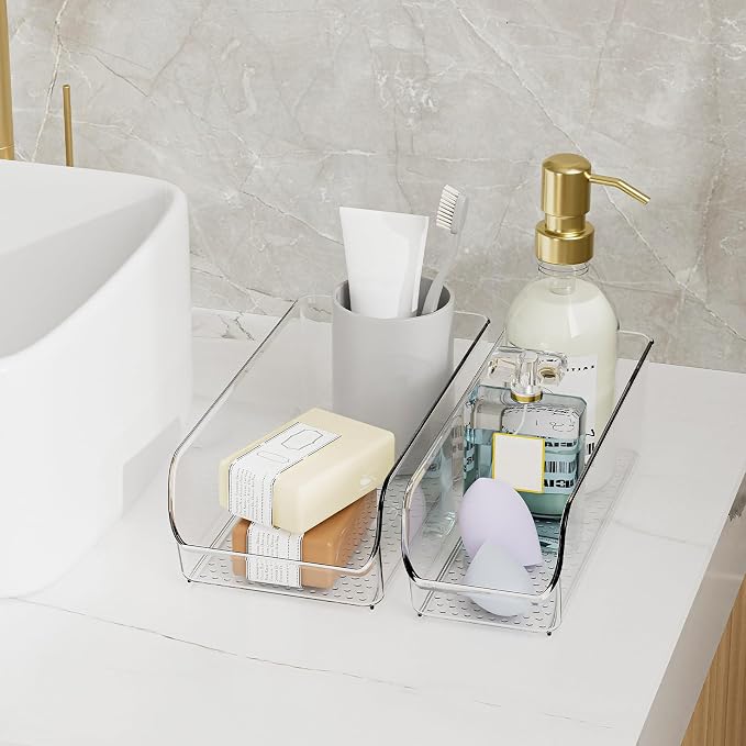 Ettori Set of 8 Clear Organizing Bins - Image 7