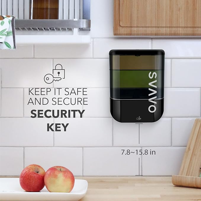 SVAVO Automatic Soap Dispenser Touchless, Hand Soap Dispenser Wall Mount - Image 7