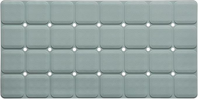 Silicone Bath Mat with Suction Cups – Non-Slip Foldable Bathtub & Shower Mat by Webos