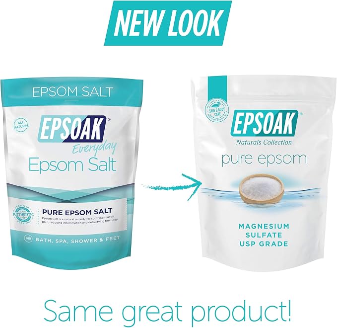 Epsoak Epsom Salt – 10 lb, Magnesium Sulfate USP, Made in USA, and Soaking - Image 3