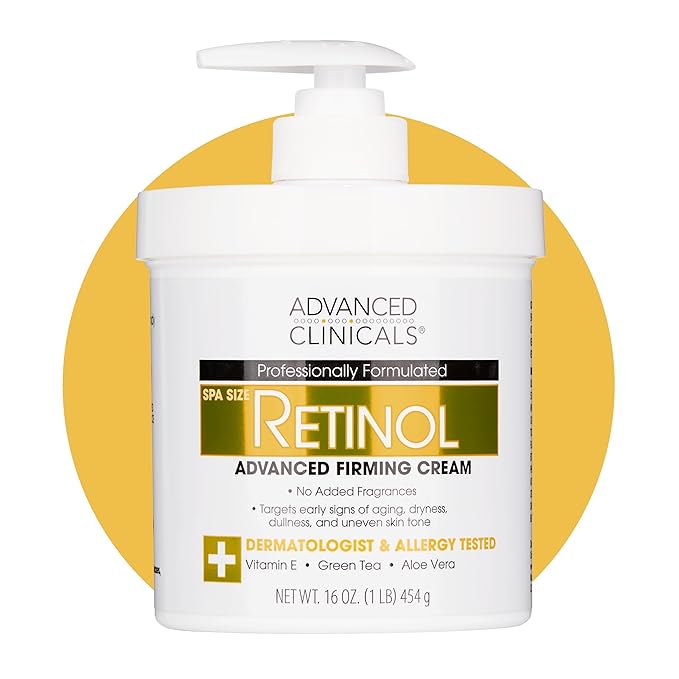 Advanced Clinicals Retinol Body Lotion & Face Moisturizer | Visible Anti Aging by AdvancedClinicals