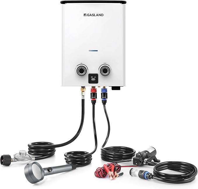 GASLAND Goshower G5 Pro Portable Propane Tankless Water Heater – 1.32 GPM by GASLAND