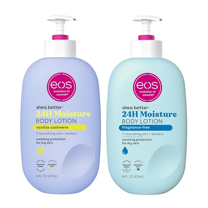 Bundle of eos Shea Better Body Lotion- Vanilla Cashmere + Fragrance Free by eosproducts