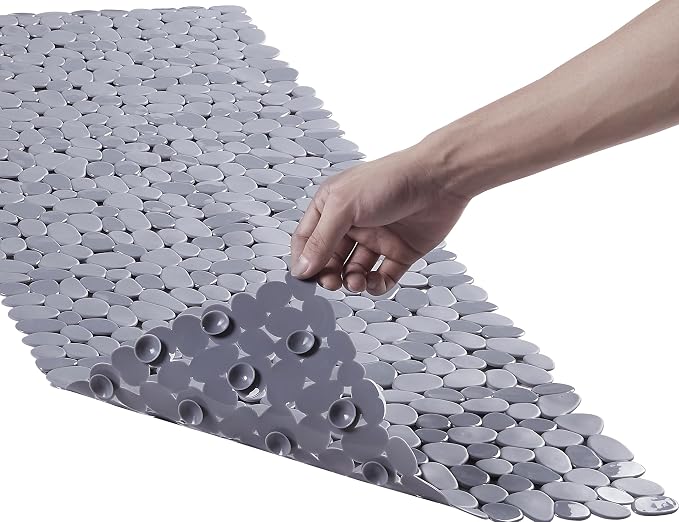 Bath Shower Mat Non Slip: Extra Large Pebble Bathtub mat by Webos