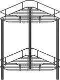 2 Tier Floor Standing Corner Shower Caddy Organizer Shelf by HuggieGems