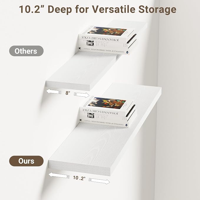 Vivelove 10 in Deep Floating Shelves - Image 4