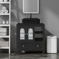 30-Inch Black Bathroom Vanity by Solidee