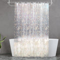 PEVA Shower Curtain, 72 x 72 Water Repellent Premium Bathroom Shower Curtain by DecorateYourLife