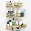 Corner Shower Caddy Bathroom Organizer: Adhesive Shower Rack Bathtub Shelves by AKTECKE
